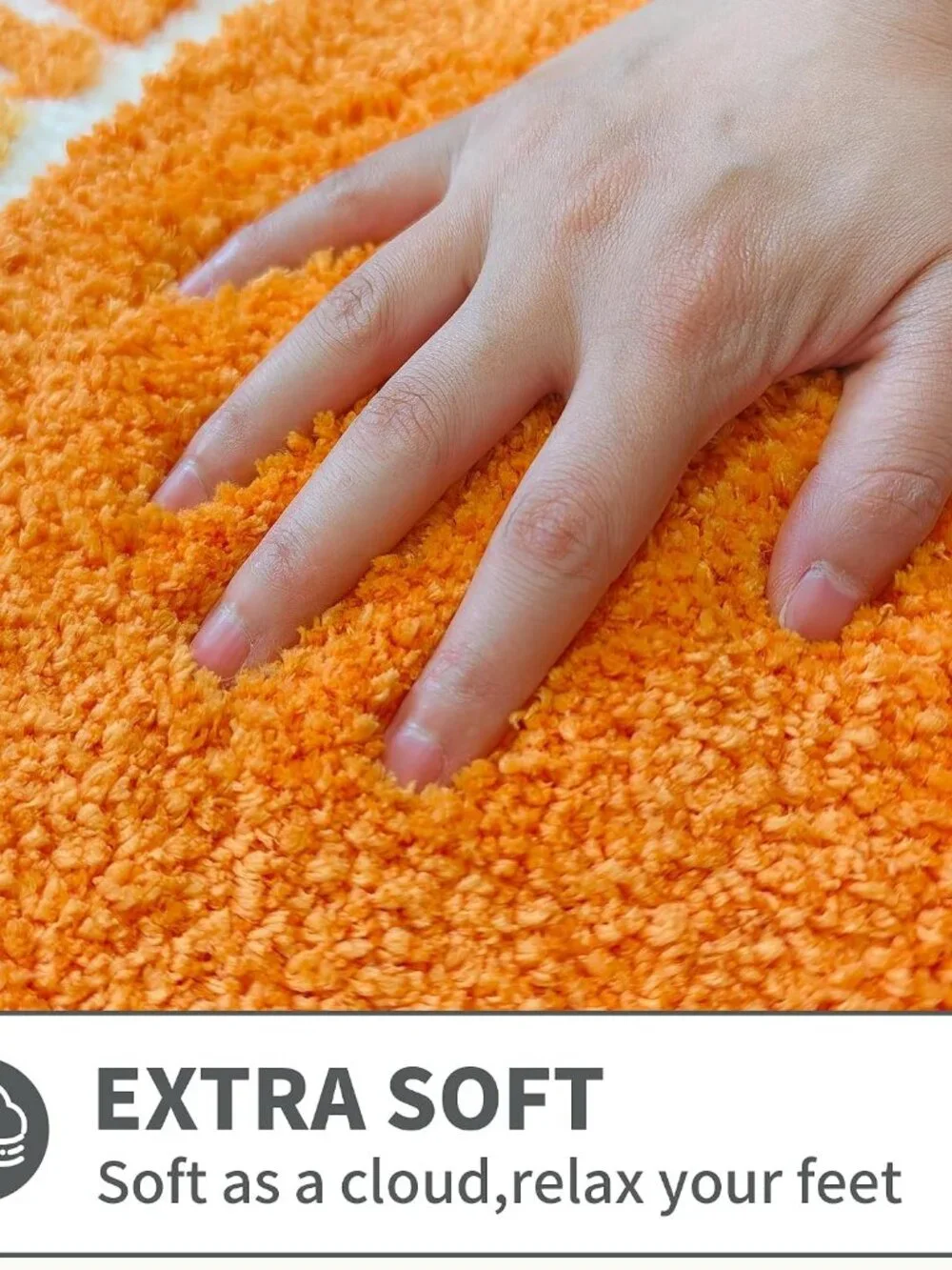 Boho Sun Bath Rug, Half Circle Bath Mat, Soft Plush Fluffy Absorbent Quick Dry S